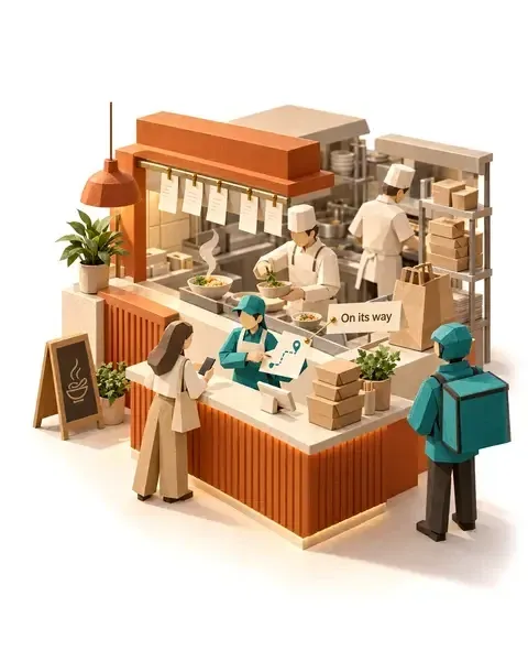 Side ai customer service agent restaurants and delivery