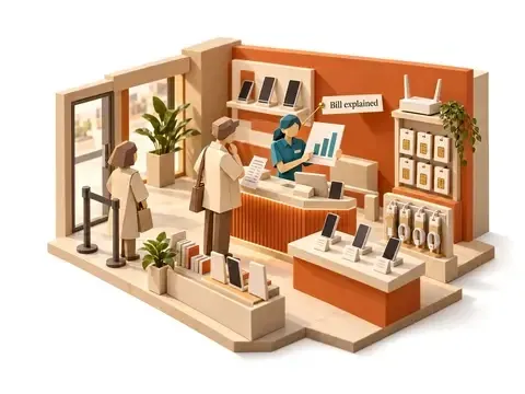 Small ai customer service agent telecom and utilities resellers